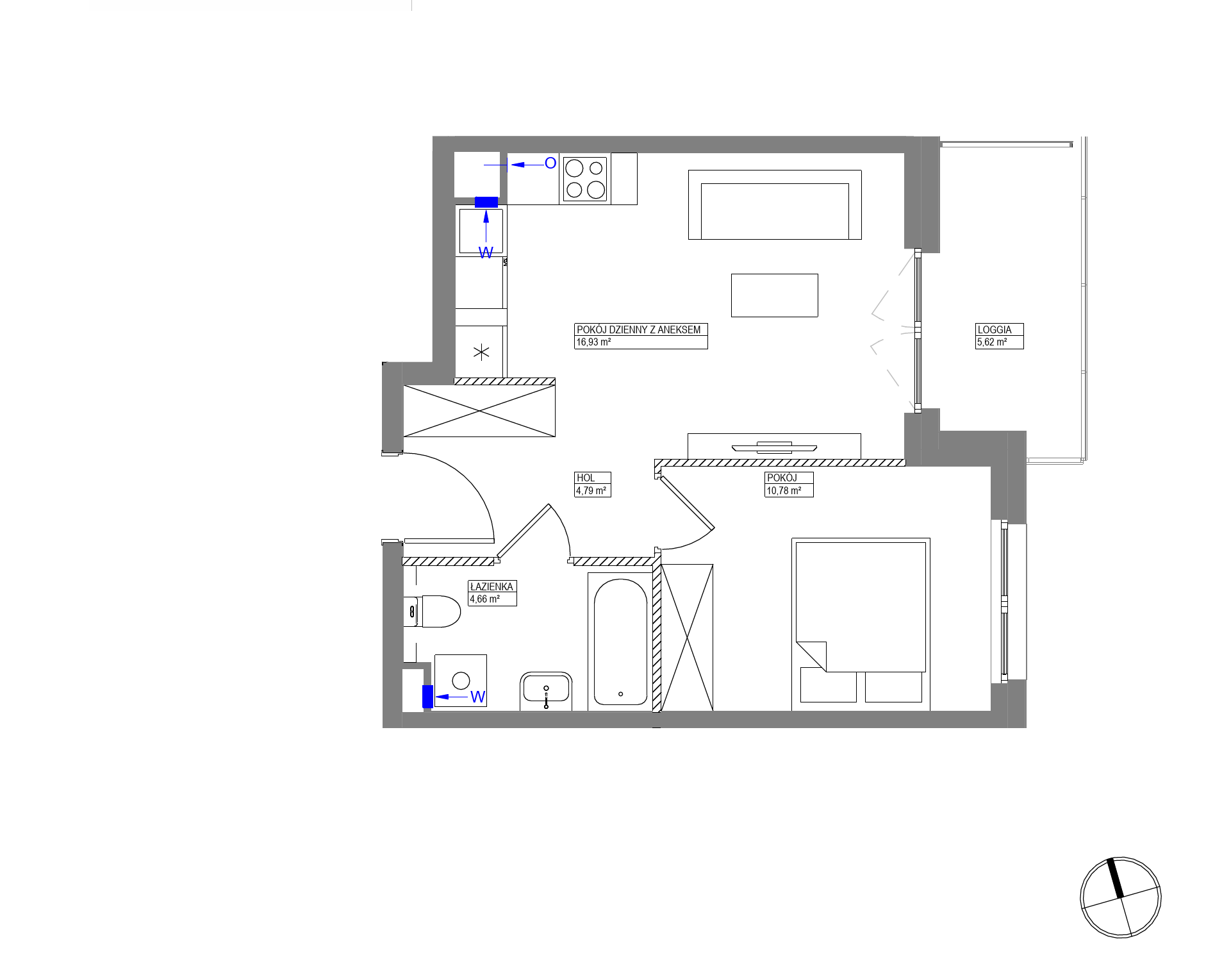 Plan 2 pok. 37m²