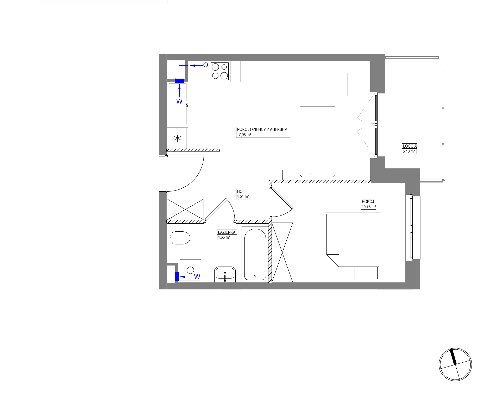 Plan 2 pok. 38m²