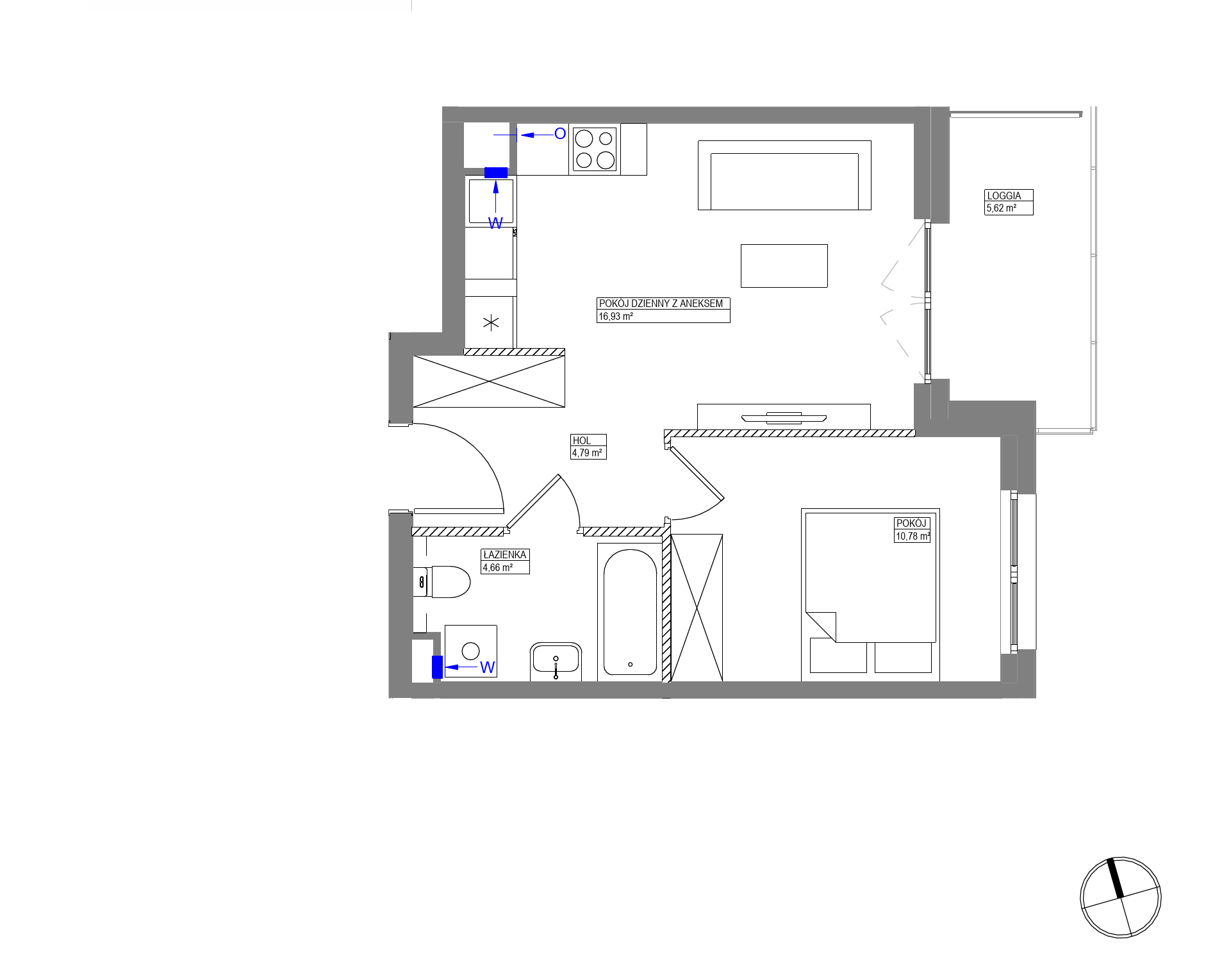 Plan 2 pok. 37m²