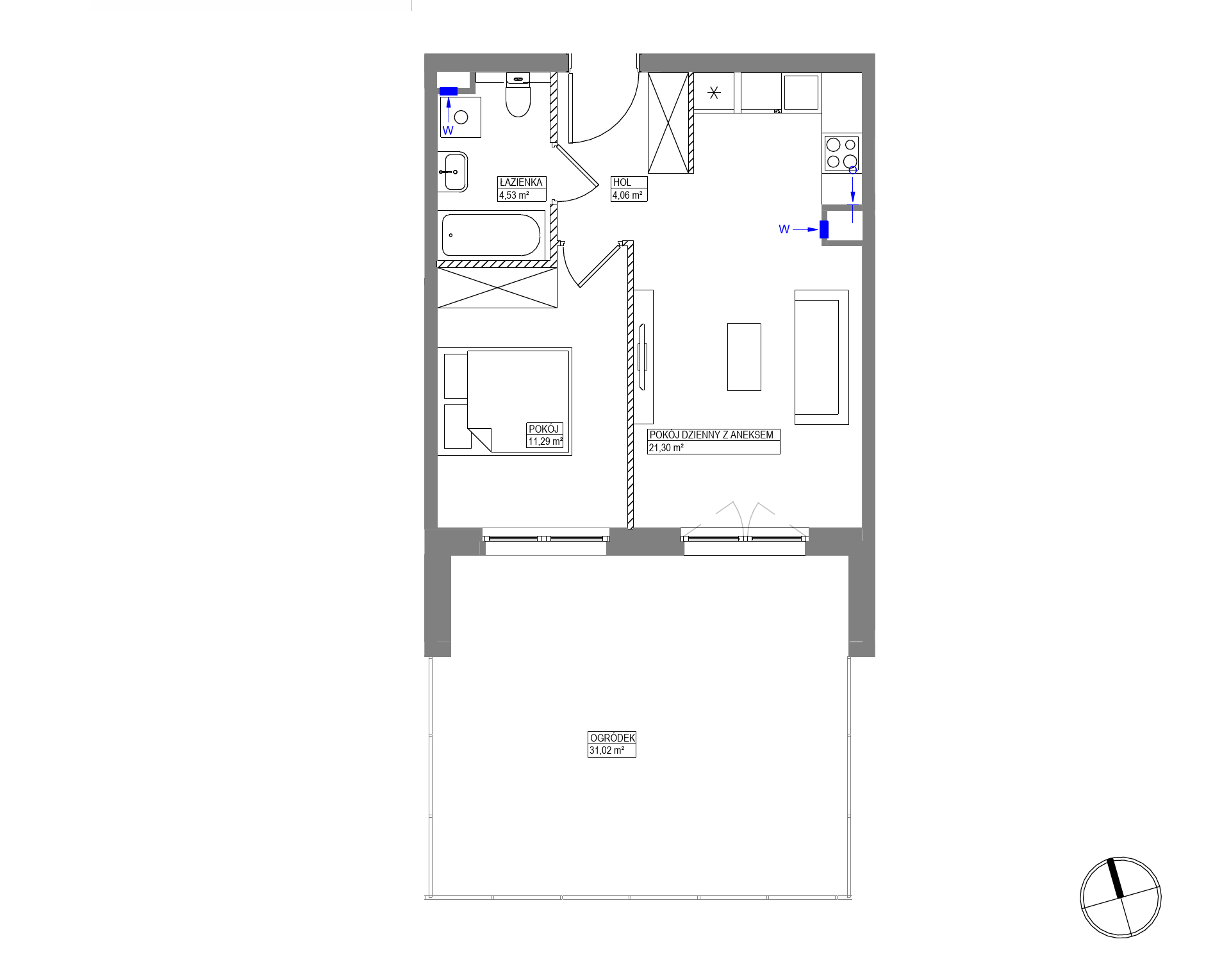 Plan 2 pok. 41m²