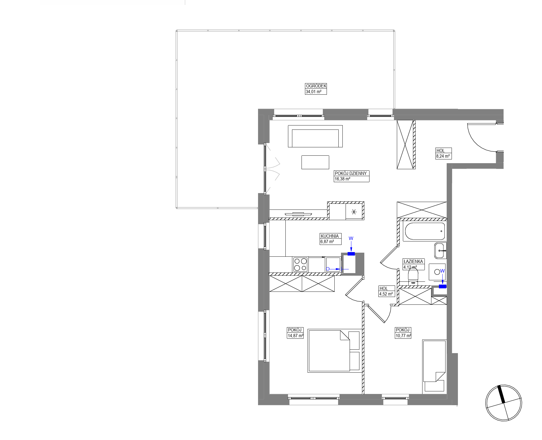 Plan 3 pok. 66m²