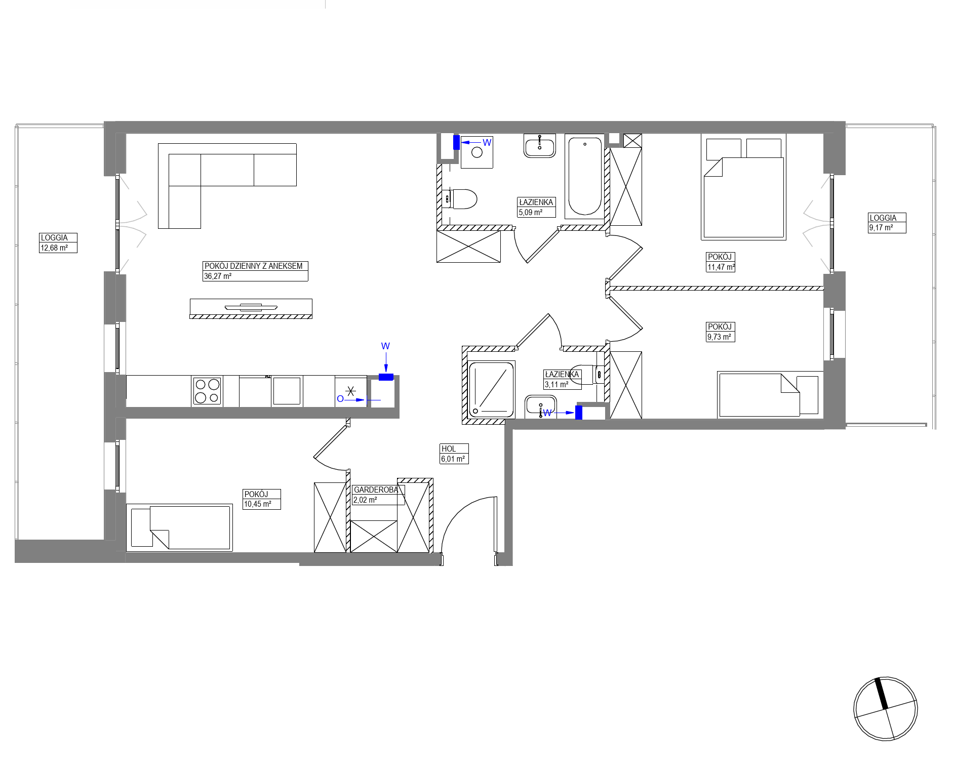 Plan 4 pok. 84m²