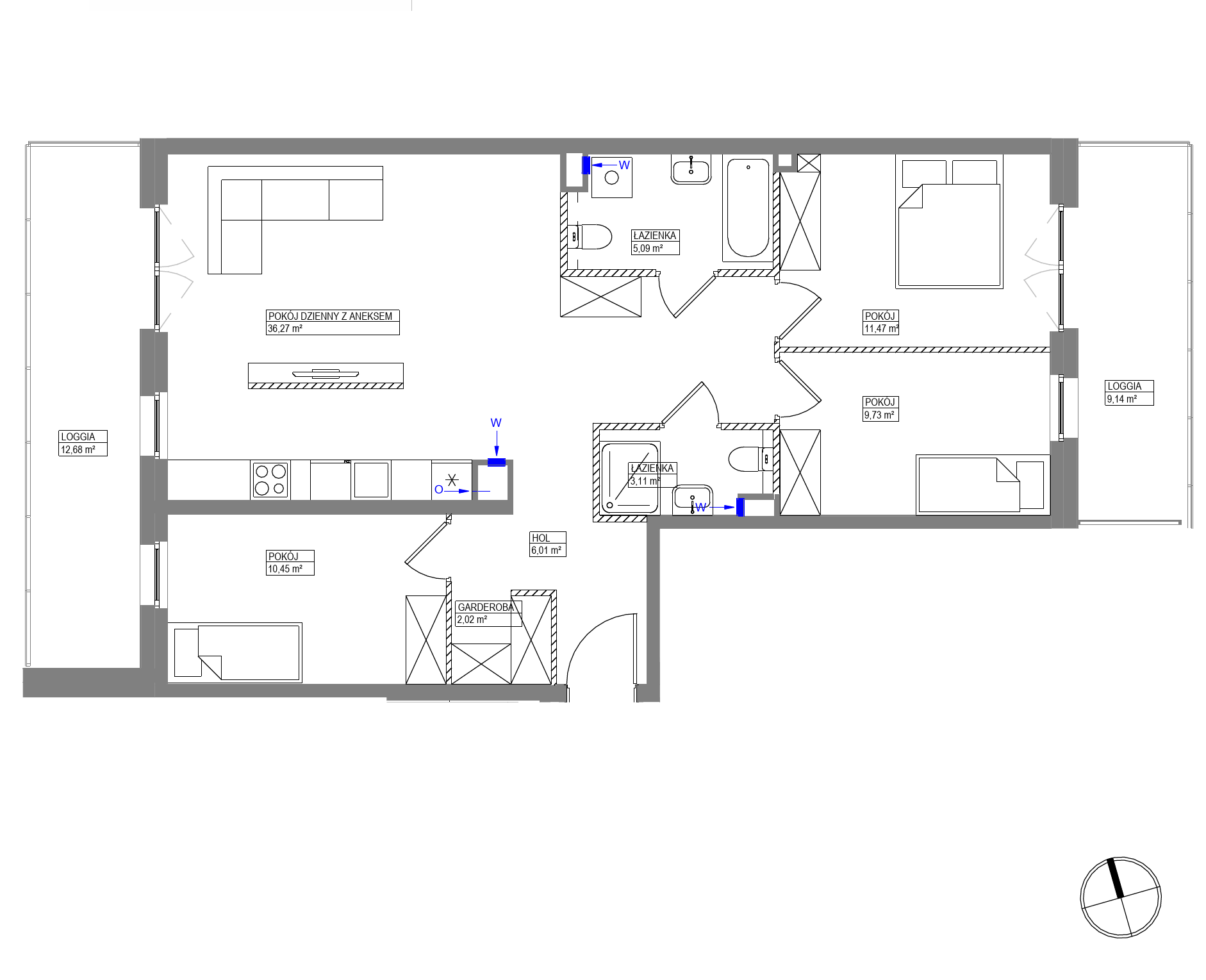 Plan 4 pok. 84m²