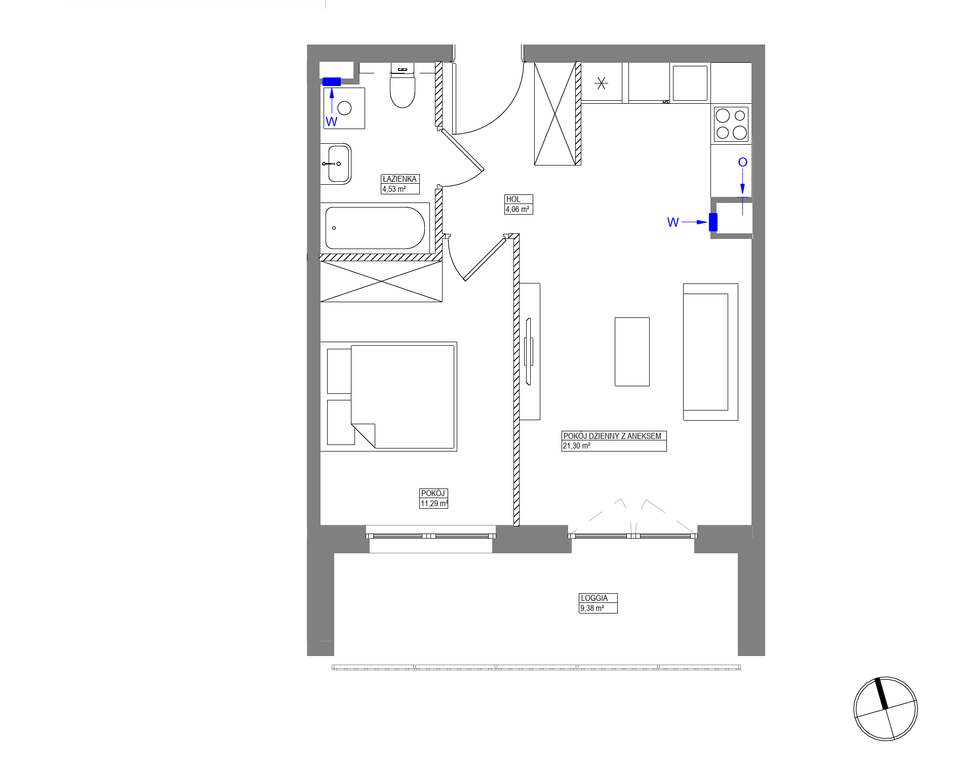 Plan 2 pok. 41m²
