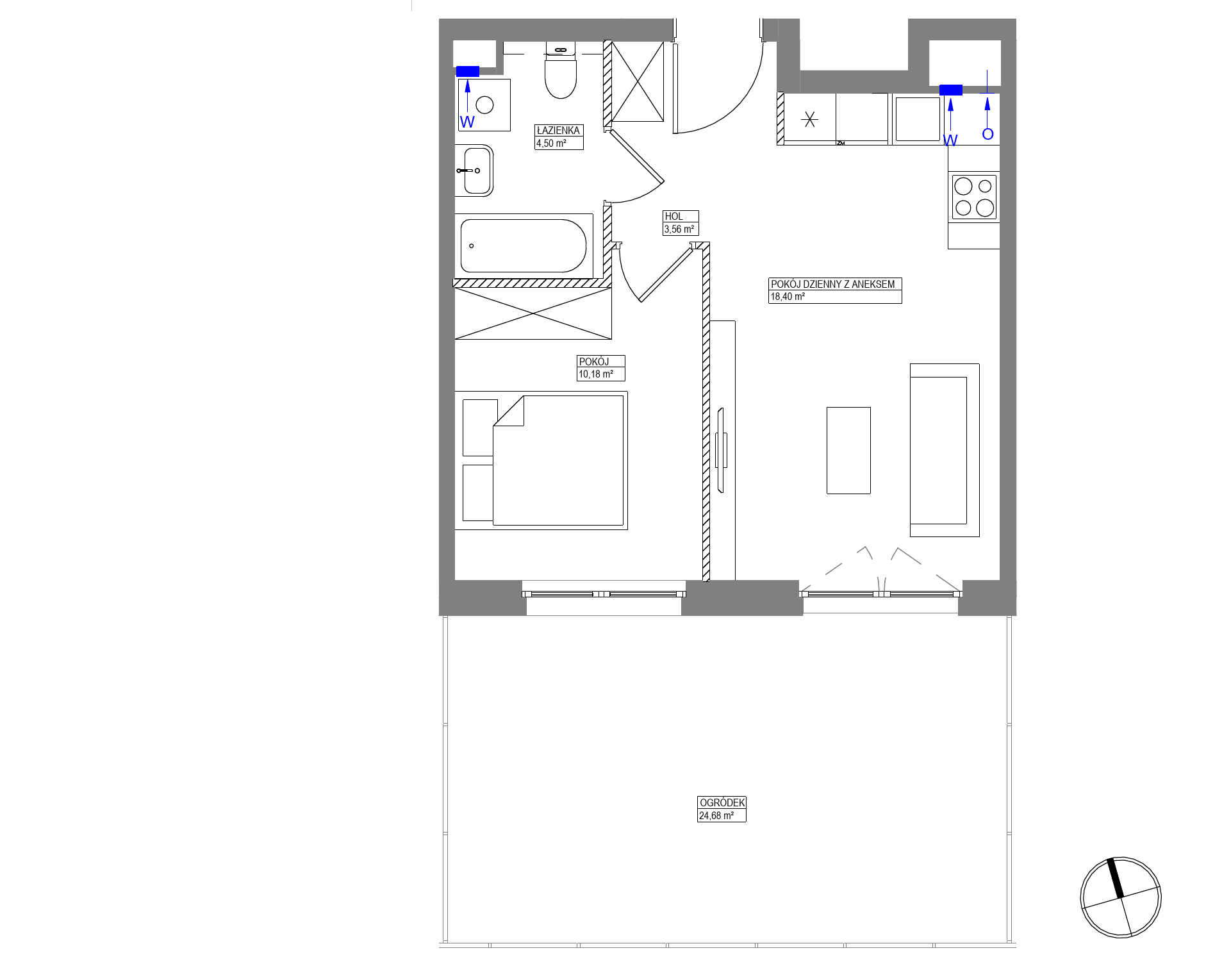 Plan 2 pok. 37m²