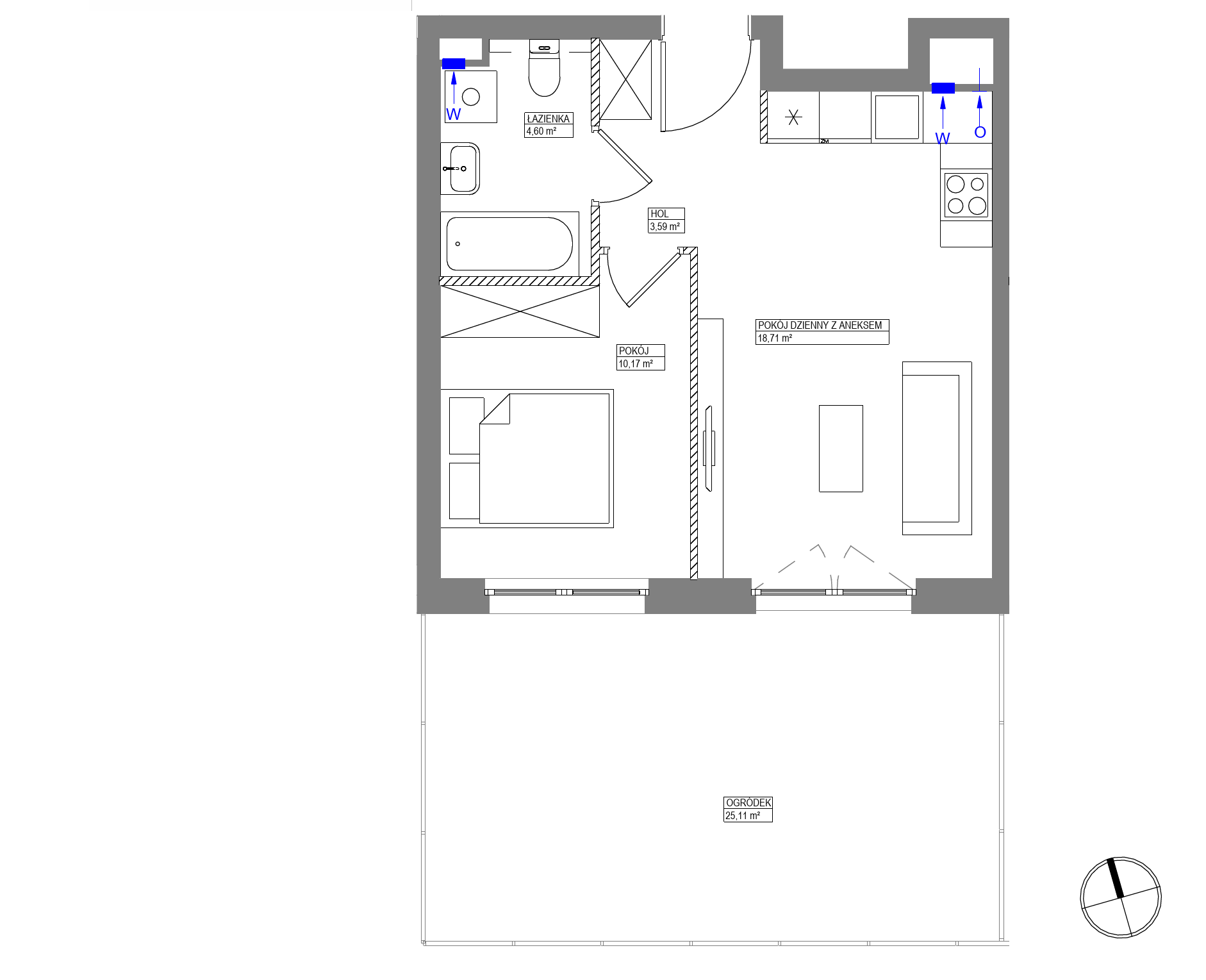 Plan 2 pok. 37m²