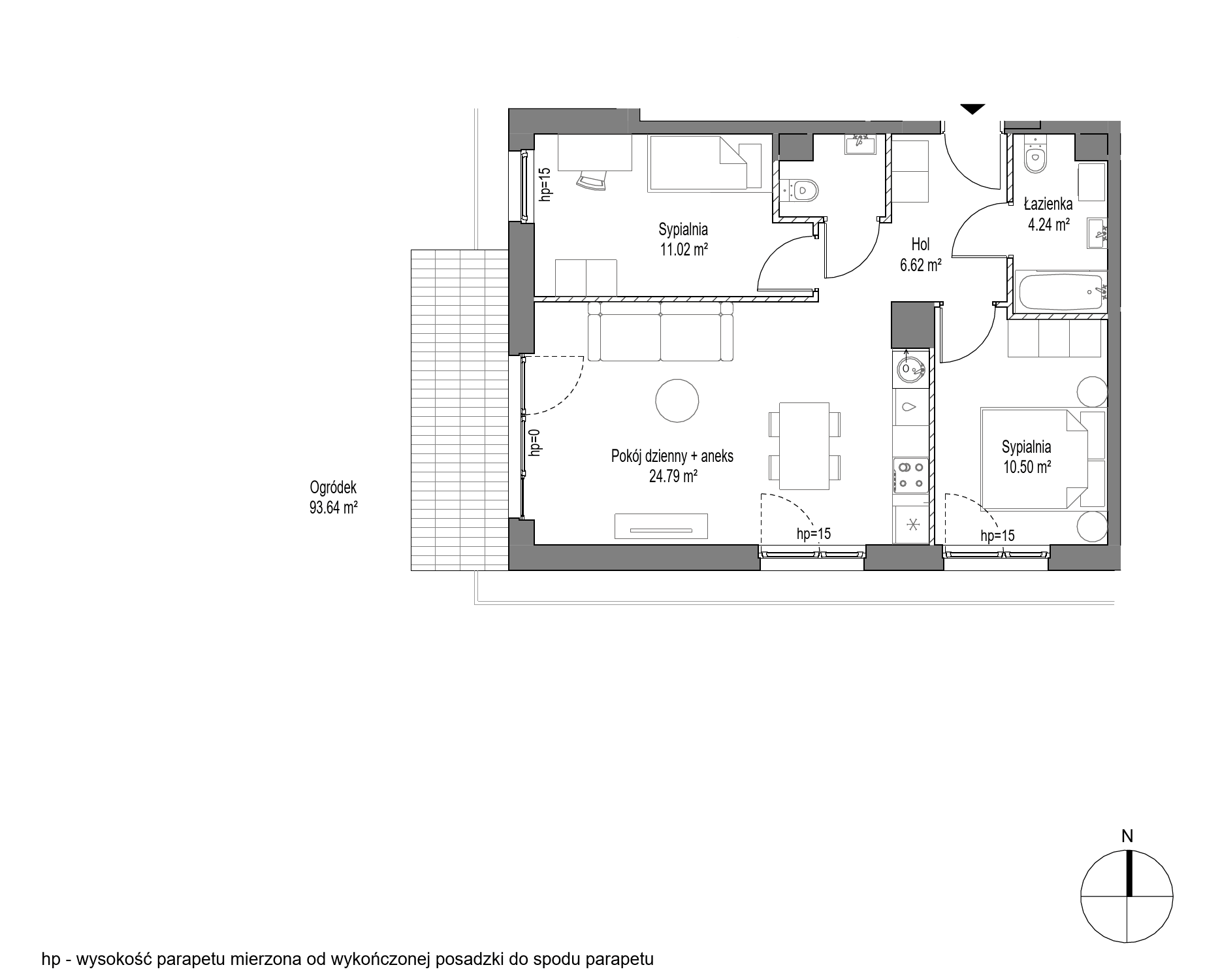 Plan 3 pok. 59m²