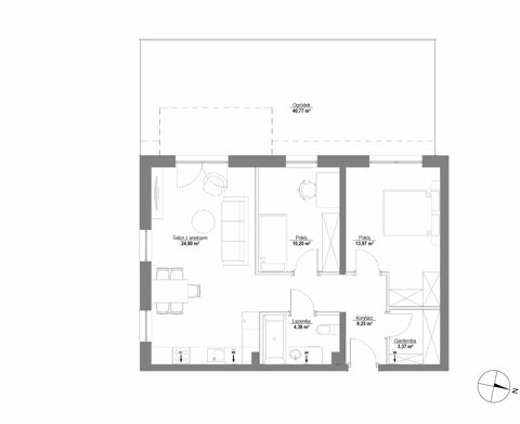 Plan 3 pok. 65m²