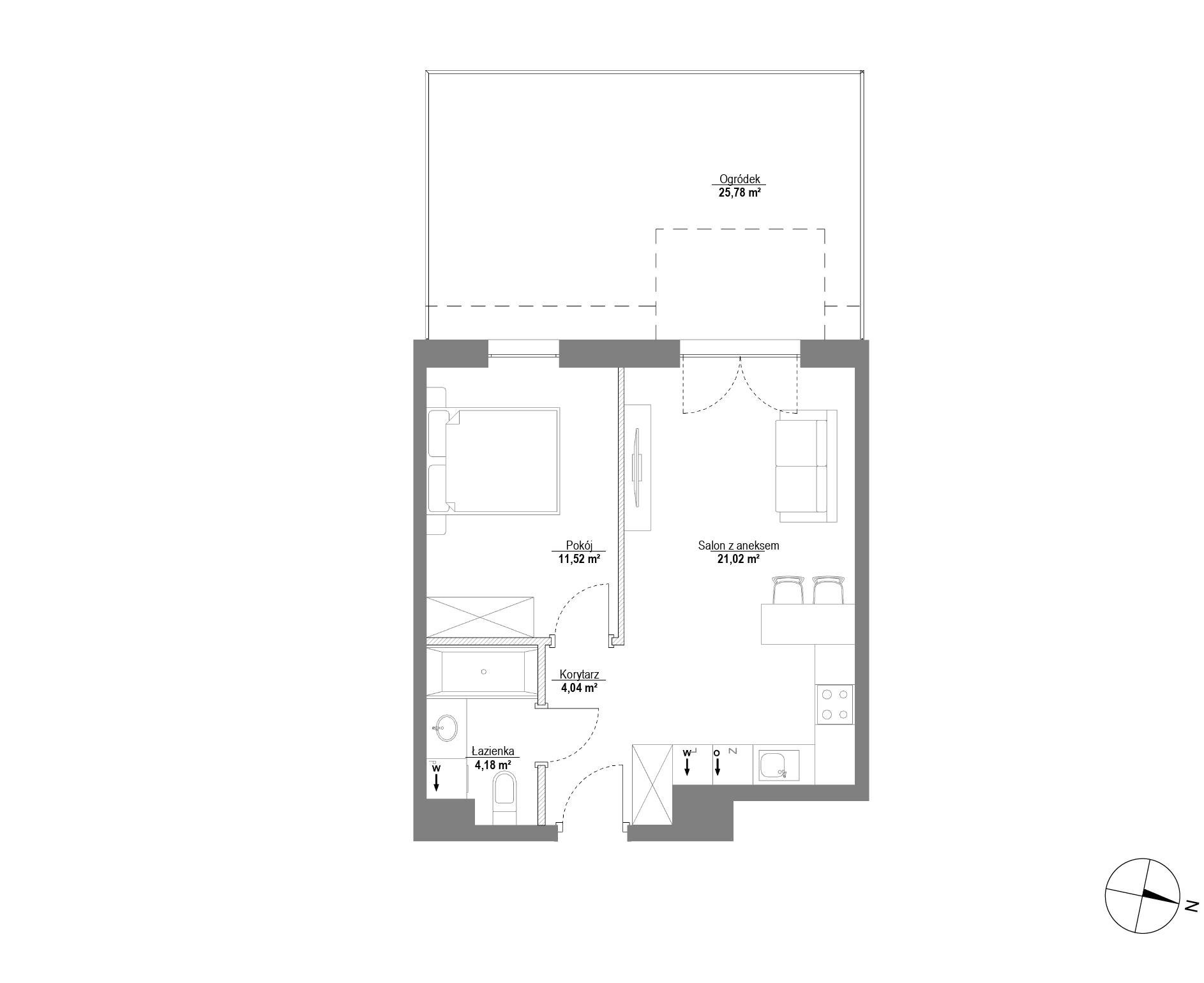 Plan 2 pok. 41m²