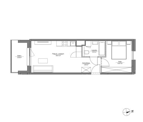 Plan 2 pok. 37m²