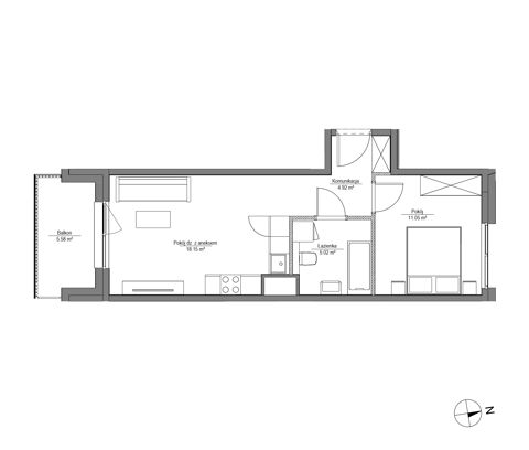 Plan 2 pok. 39m²