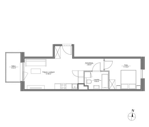 Plan 2 pok. 40m²