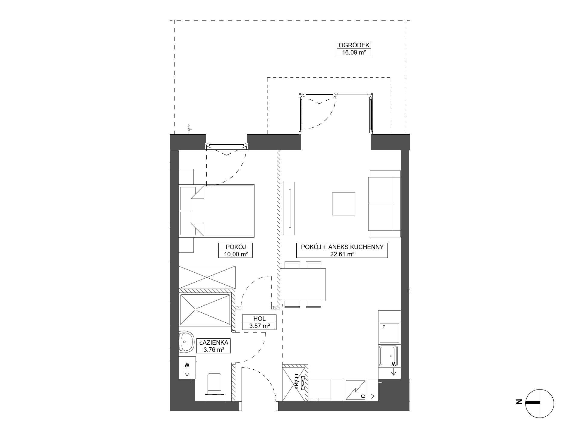 Plan 2 pok. 40m²