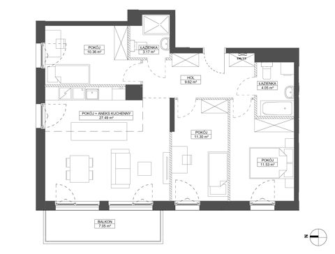 Plan 4 pok. 78m²