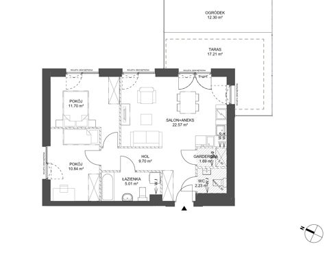 Plan 3 pok. 64m²