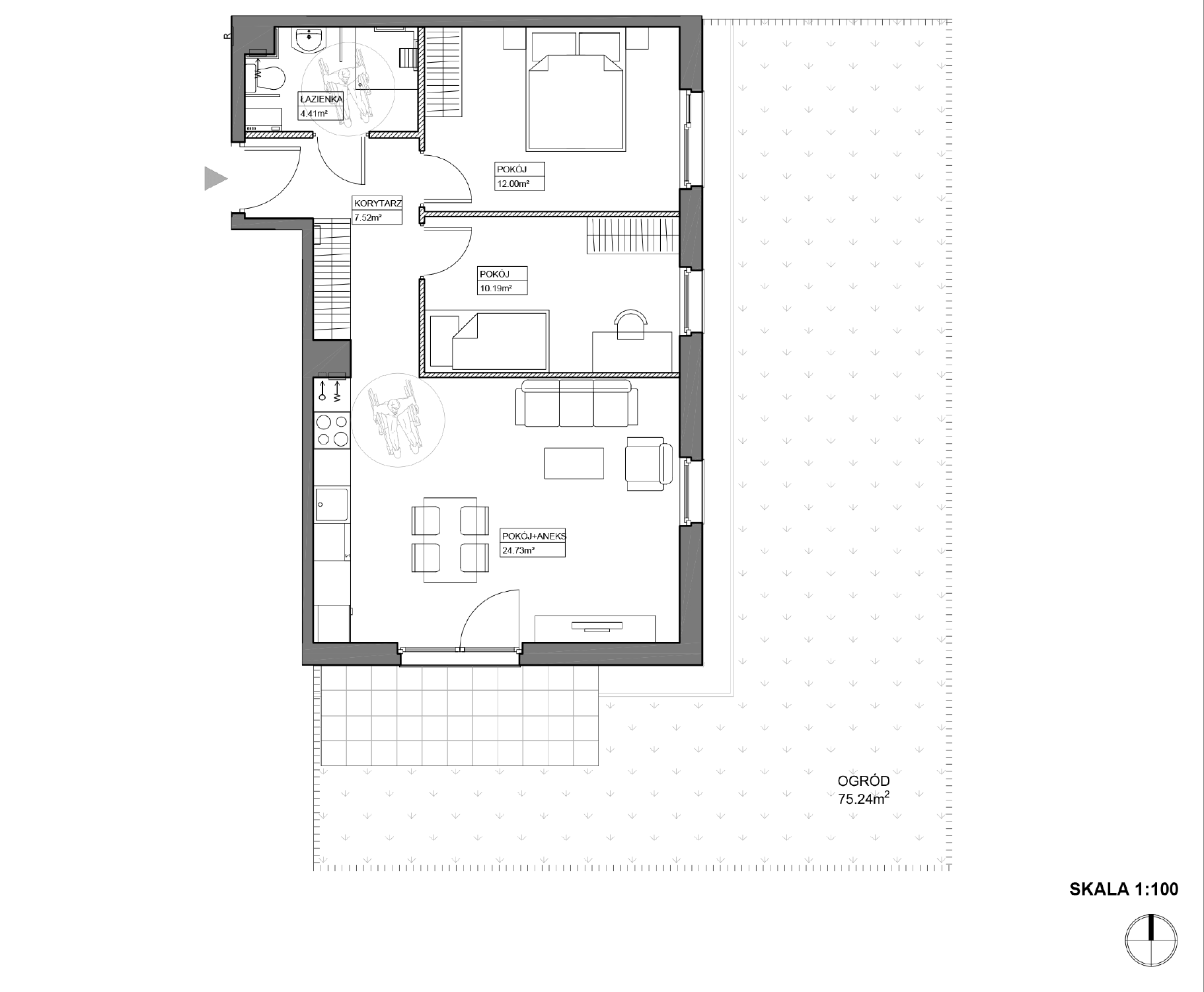 Plan 3 pok. 59m²