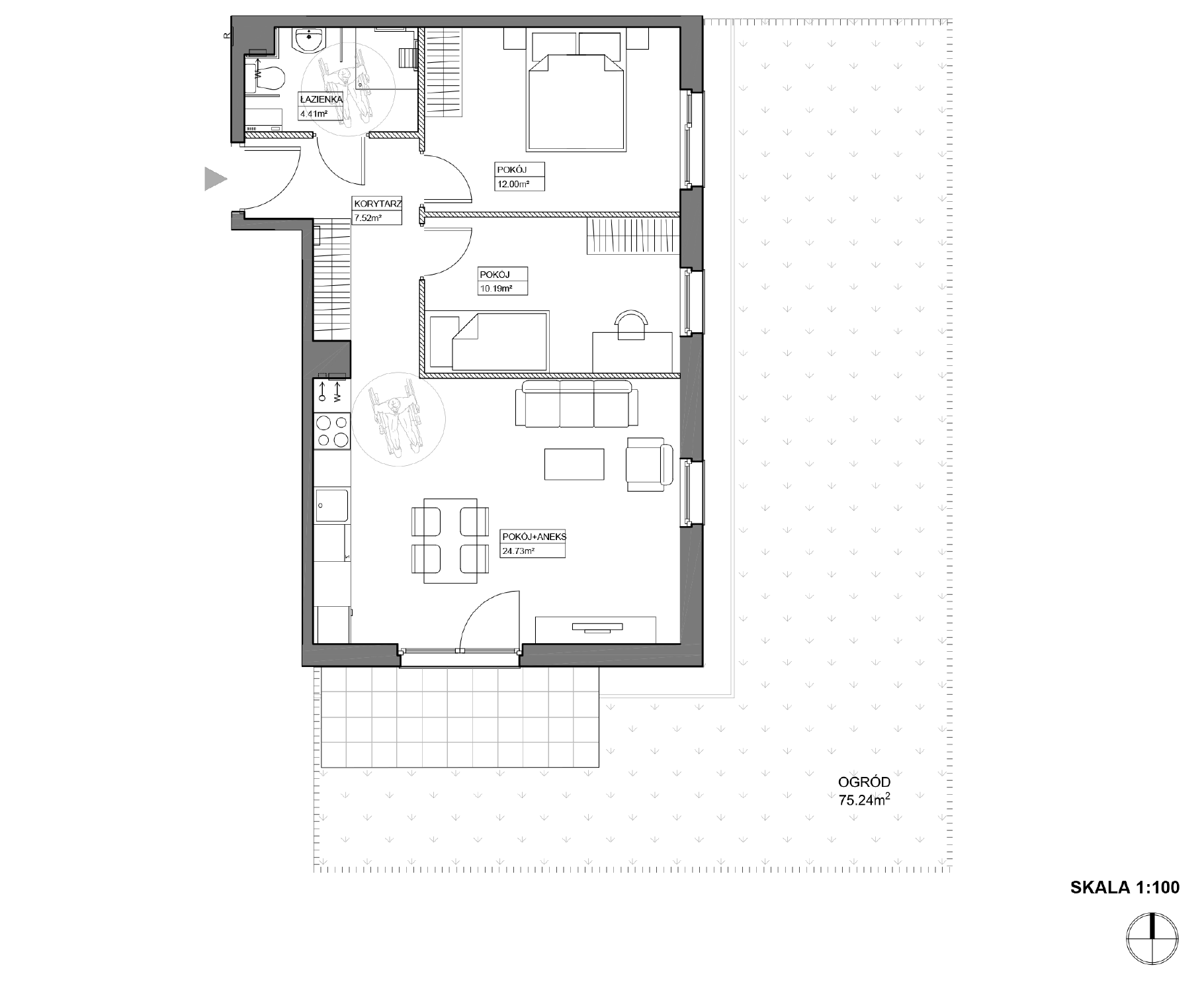 Plan 3 pok. 59m²