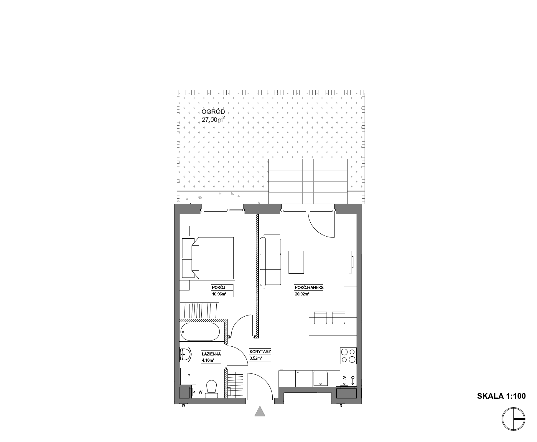 Plan 2 pok. 40m²