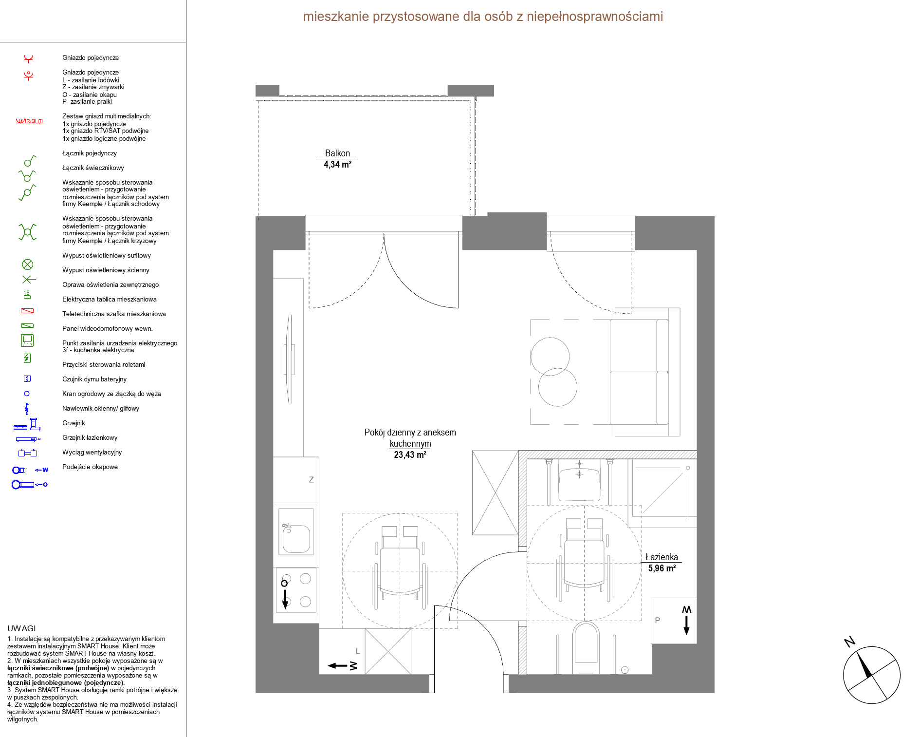 Plan 1 pok. 29m²