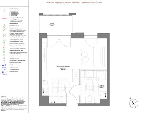 Plan 1 pok. 29m²