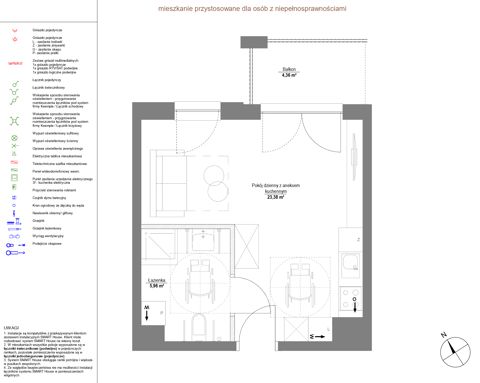 Plan 1 pok. 29m²