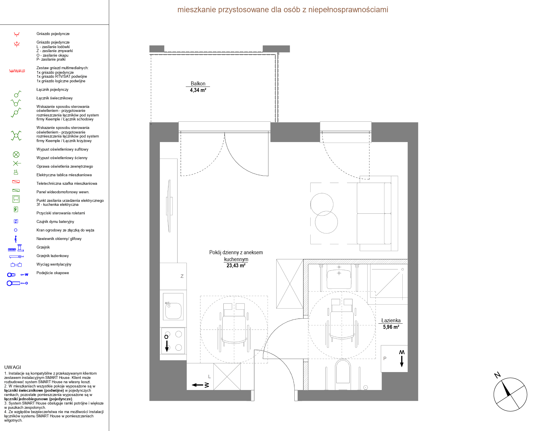 Plan 1 pok. 29m²