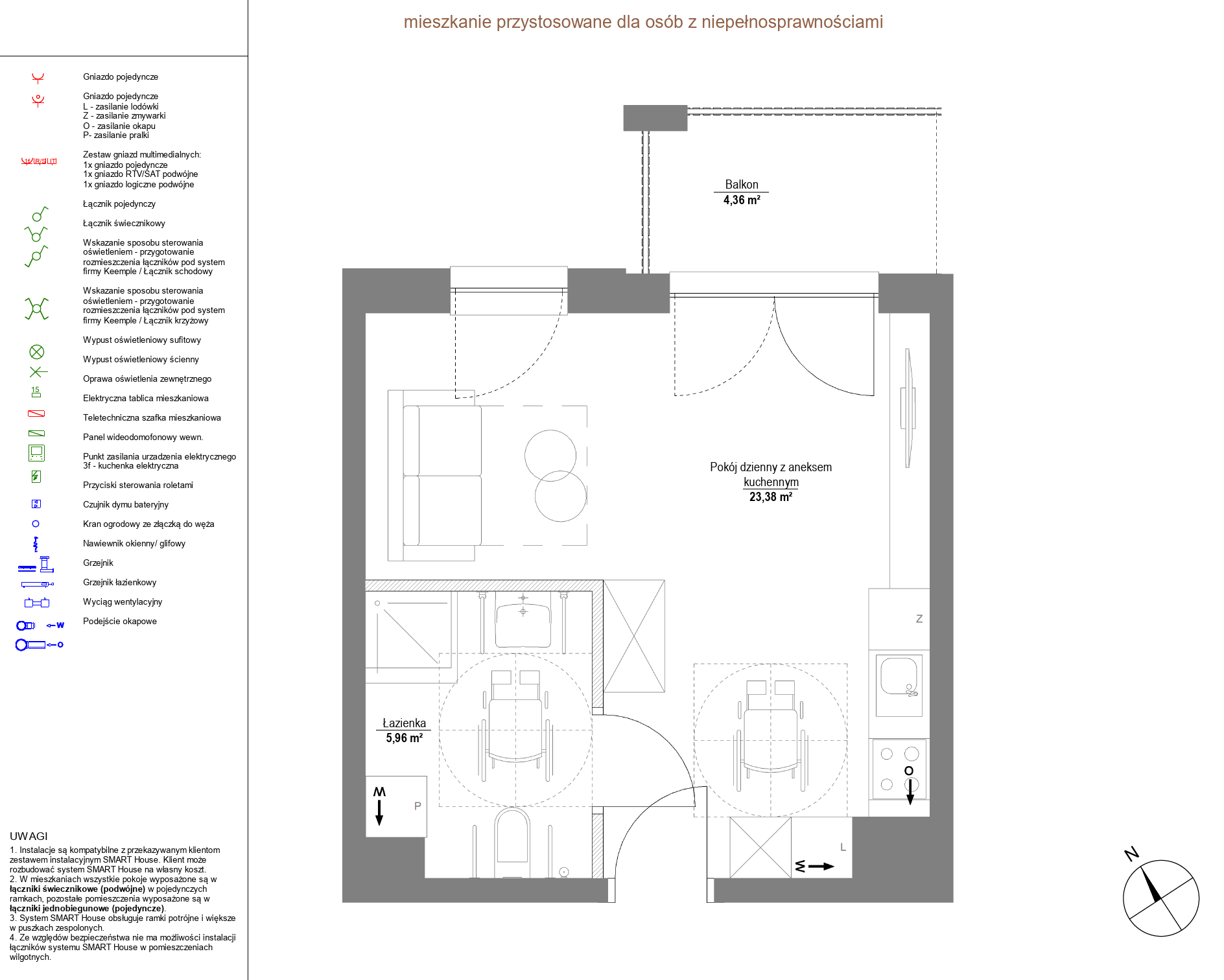 Plan 1 pok. 29m²