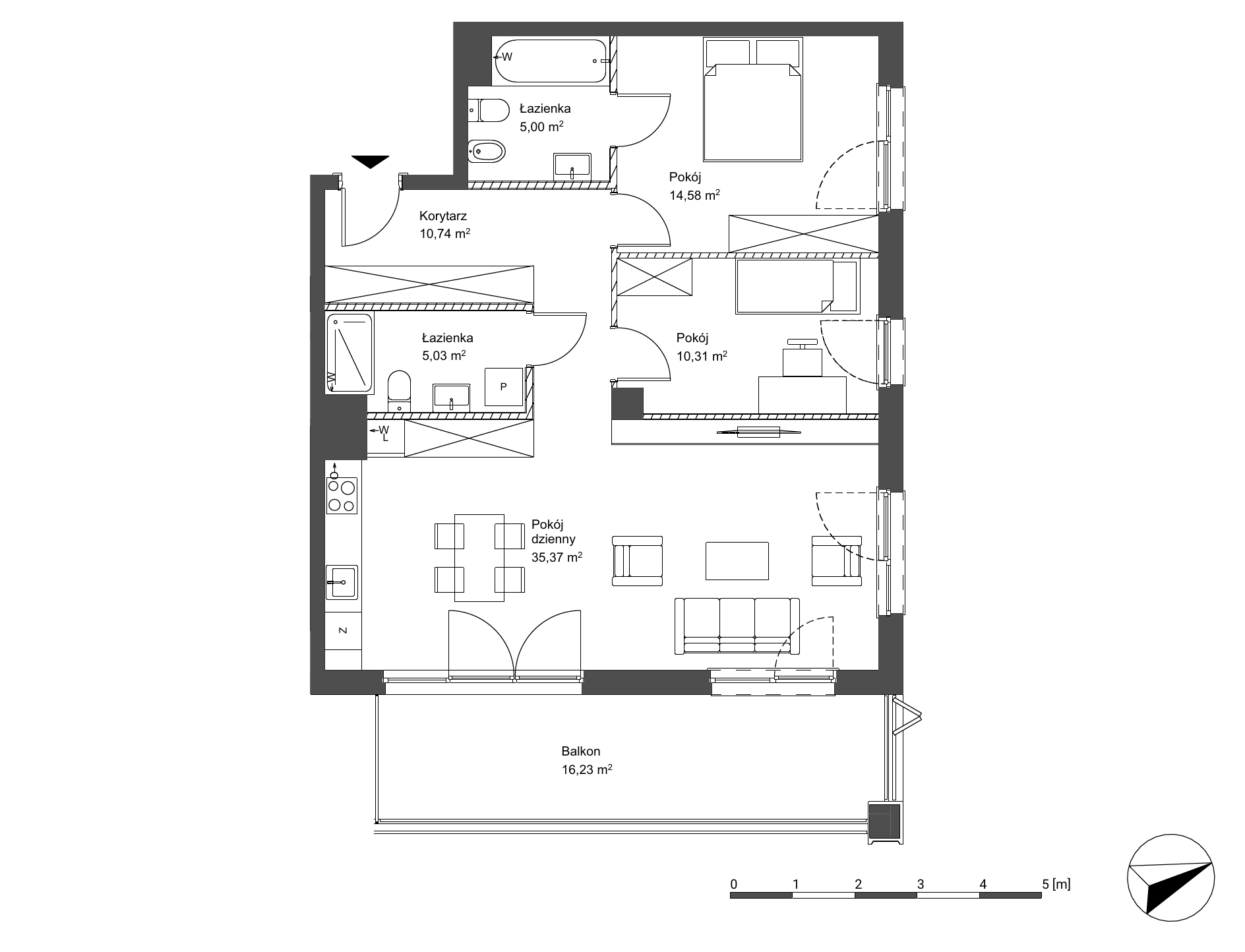 Plan 3 pok. 81m²
