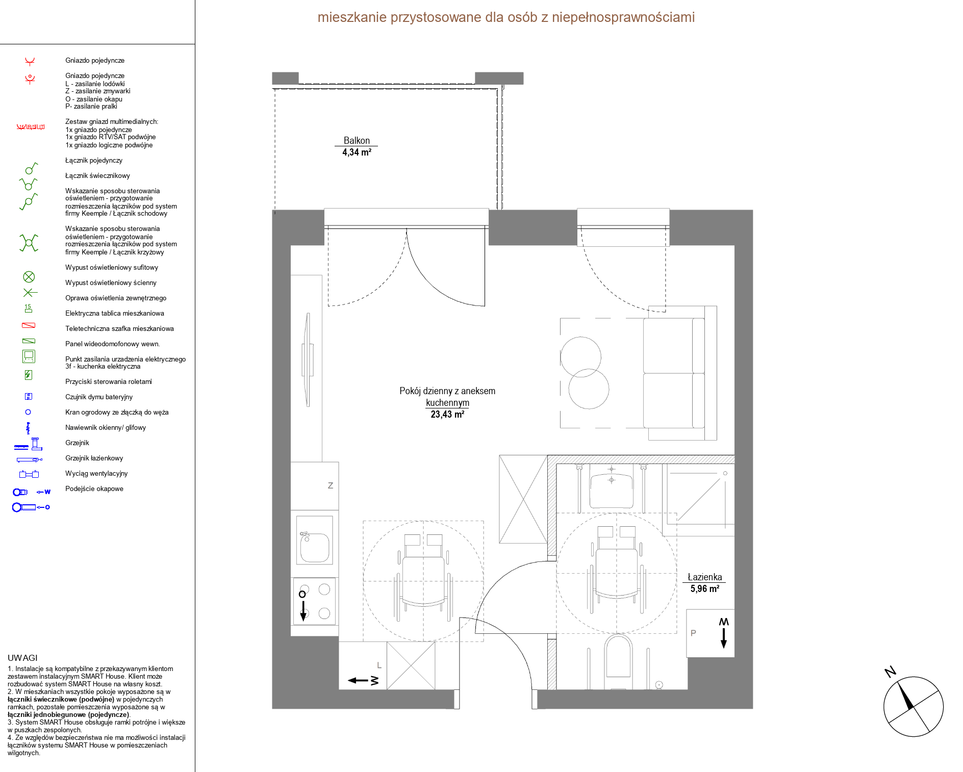 Plan 1 pok. 29m²