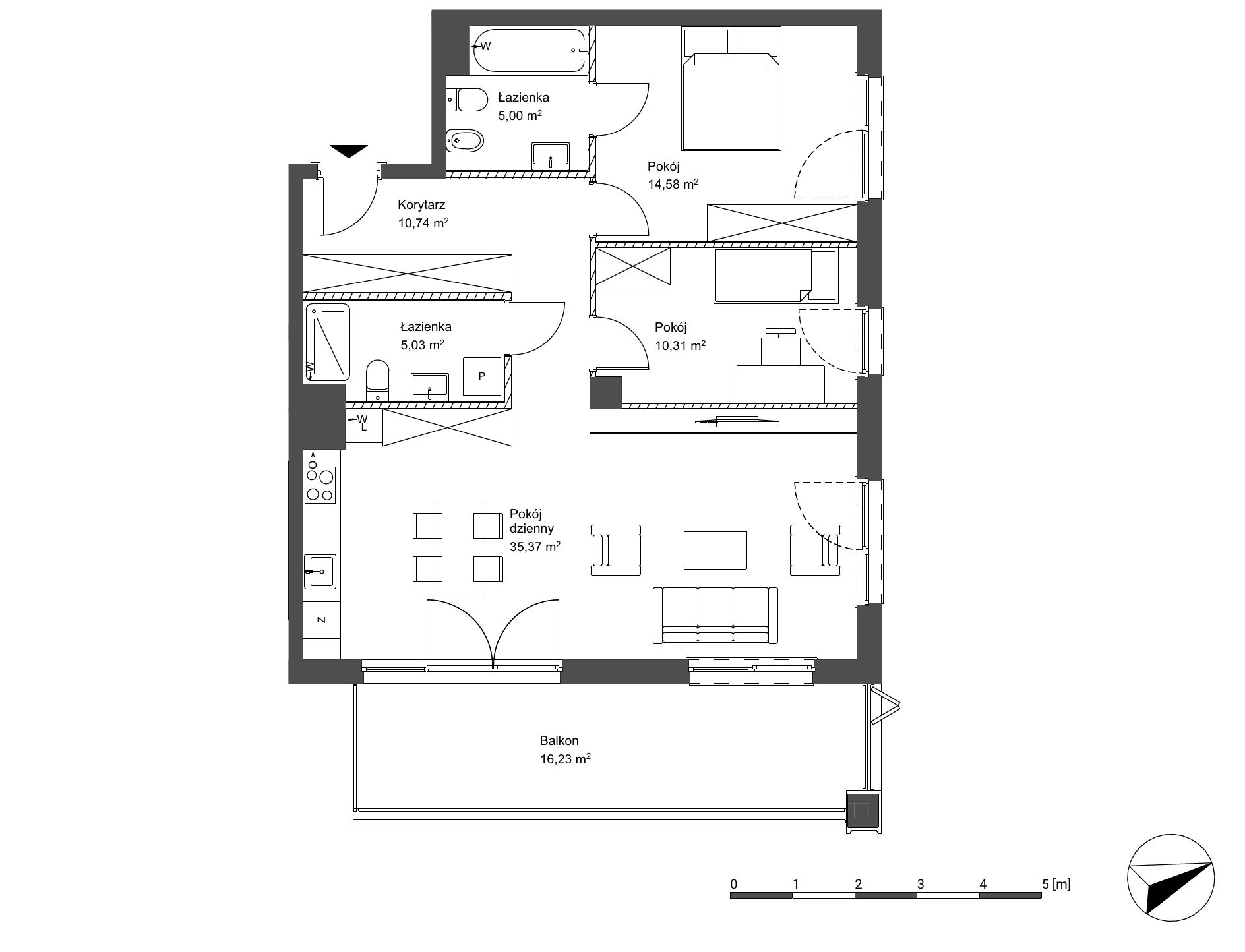 Plan 3 pok. 81m²