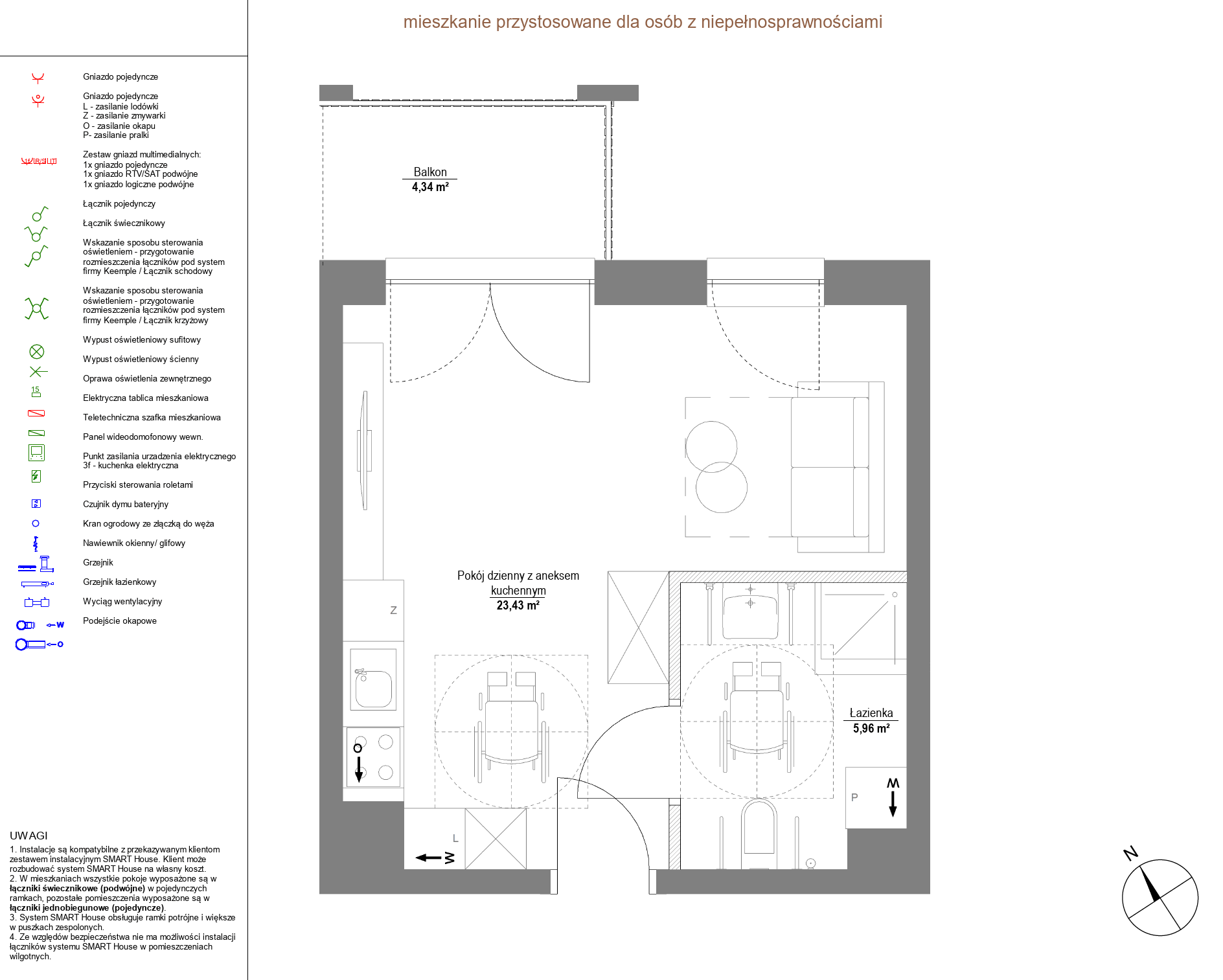 Plan 1 pok. 29m²