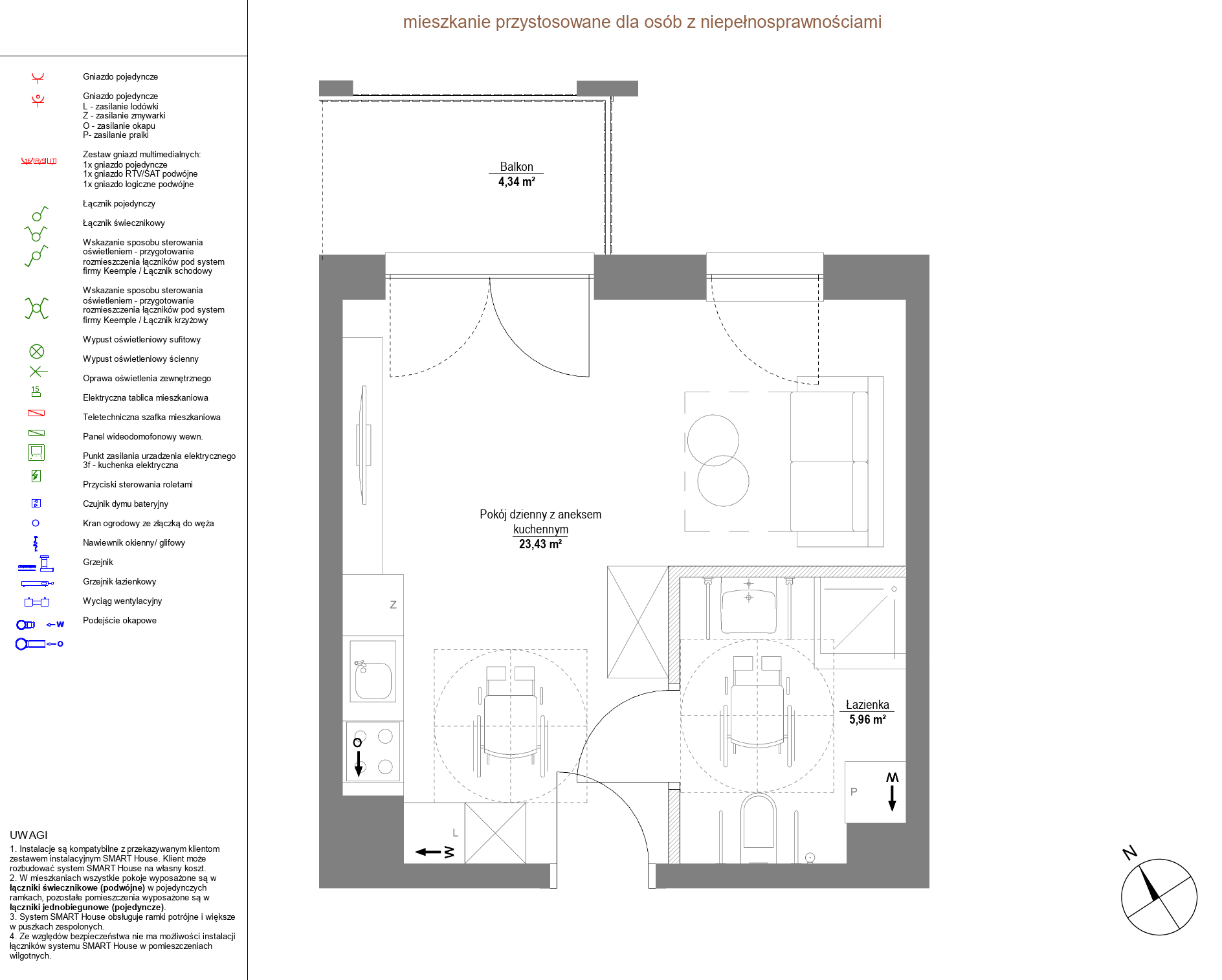 Plan 1 pok. 29m²