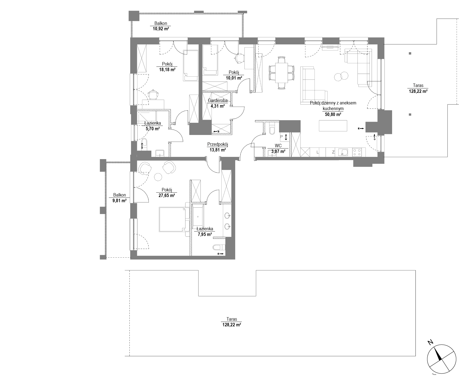 Plan 4 pok. 141m²