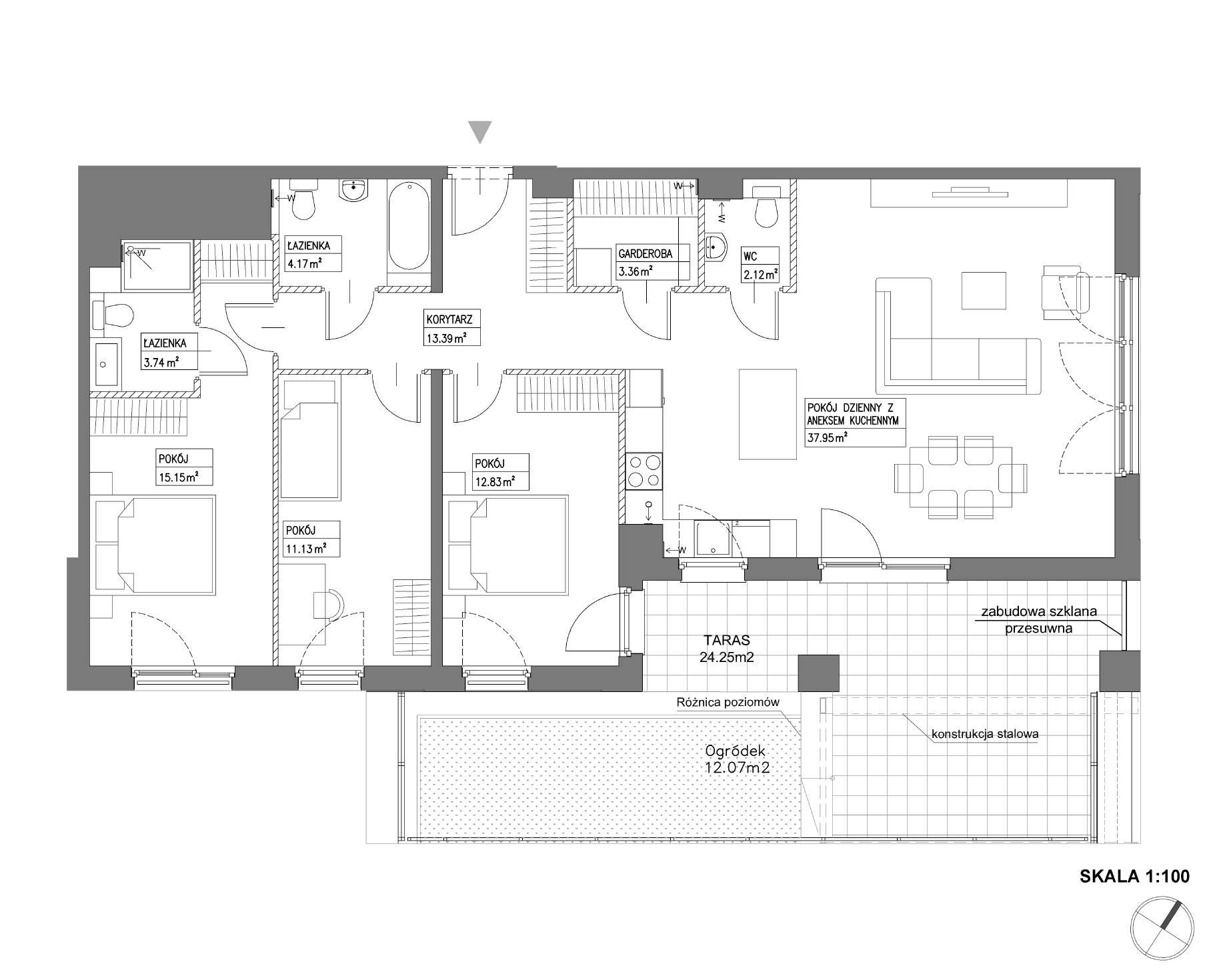Plan 4 pok. 104m²