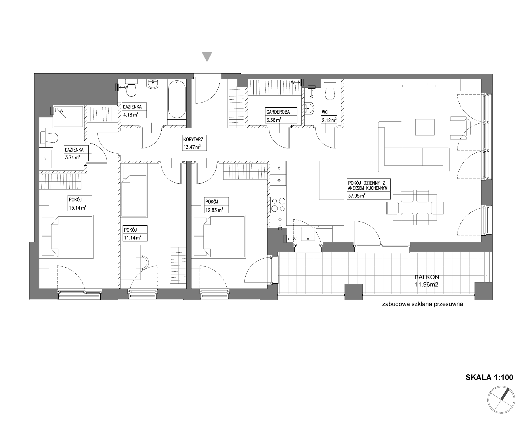 Plan 4 pok. 104m²