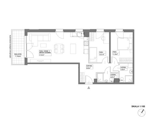 Plan 3 pok. 69m²