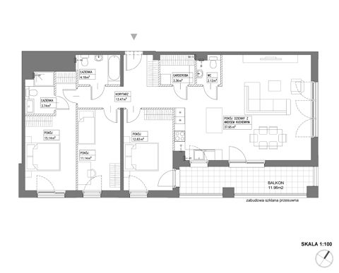 Plan 4 pok. 104m²