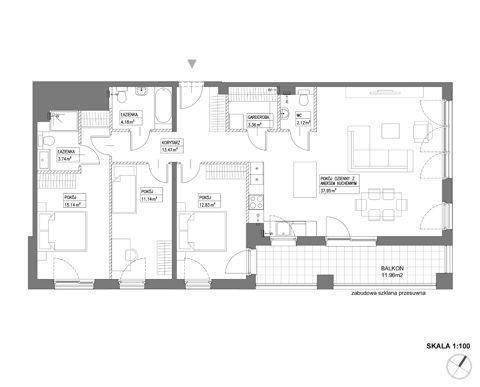 Plan 4 pok. 104m²