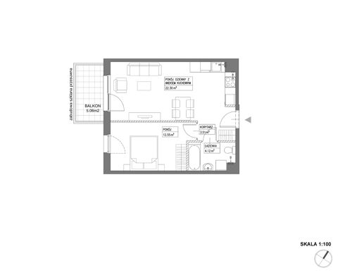 Plan 2 pok. 42m²