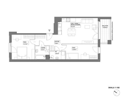Plan 3 pok. 67m²
