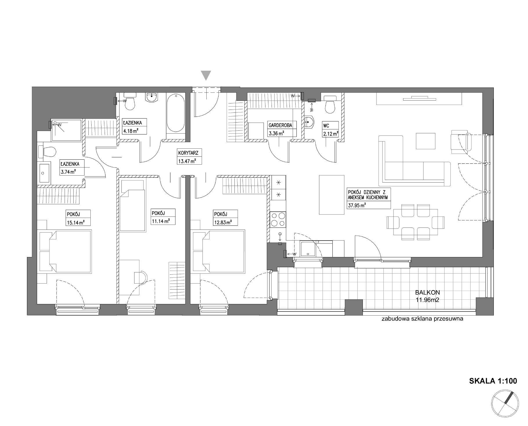 Plan 4 pok. 104m²