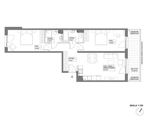 Plan 3 pok. 68m²