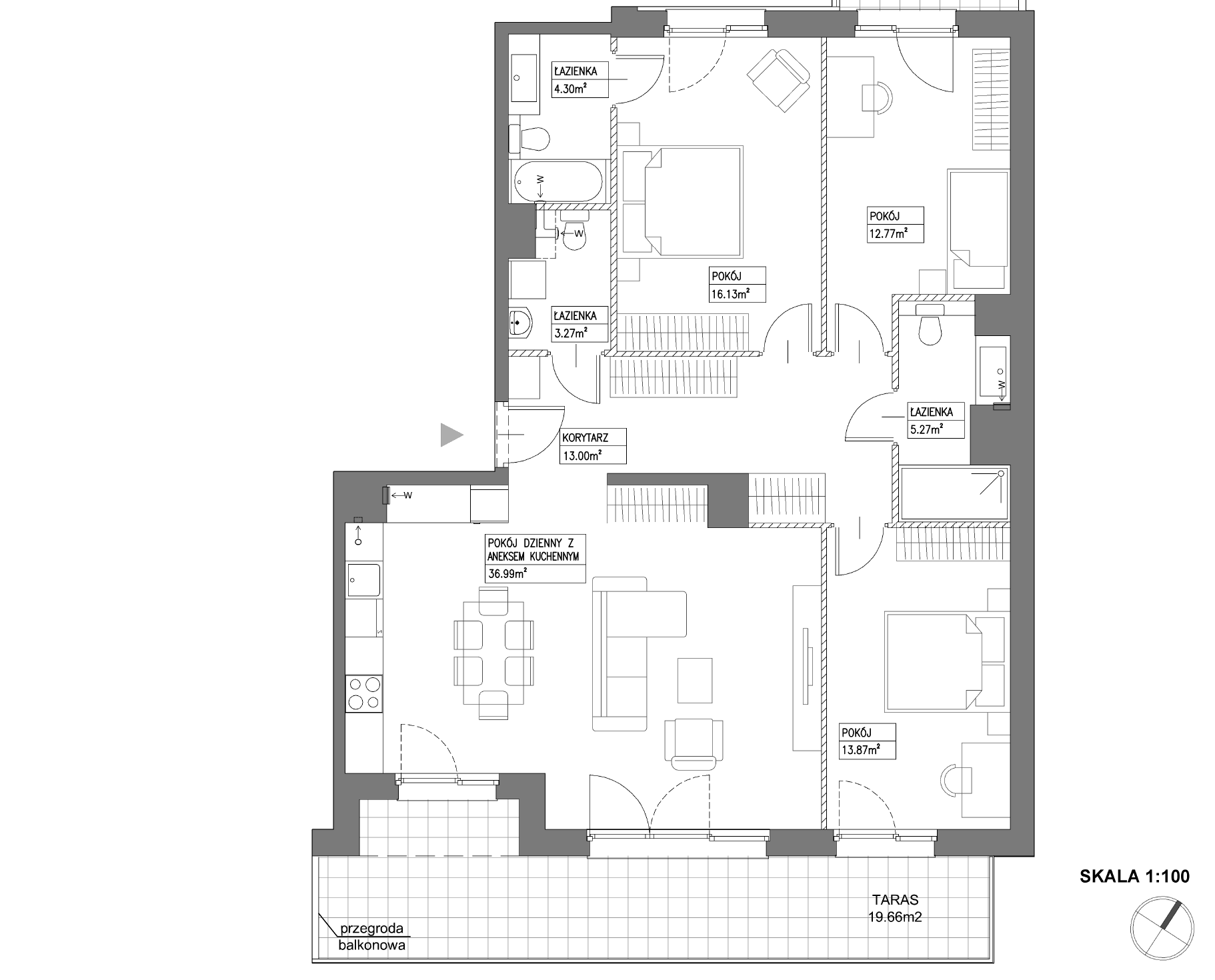 Plan 4 pok. 106m²