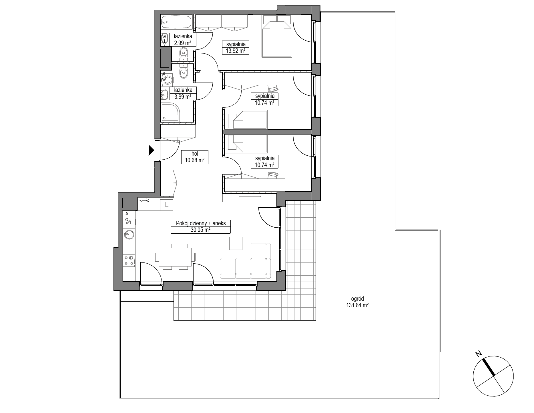 Plan 4 pok. 83m²