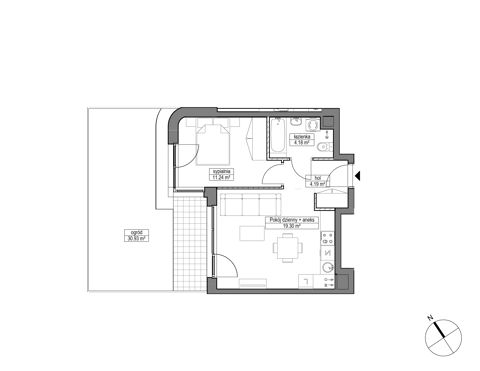 Plan 2 pok. 39m²