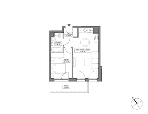Plan 2 pok. 40m²