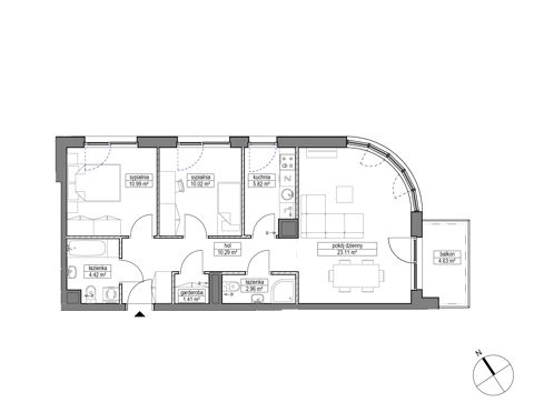 Plan 3 pok. 69m²