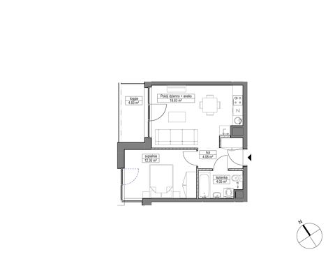 Plan 2 pok. 39m²