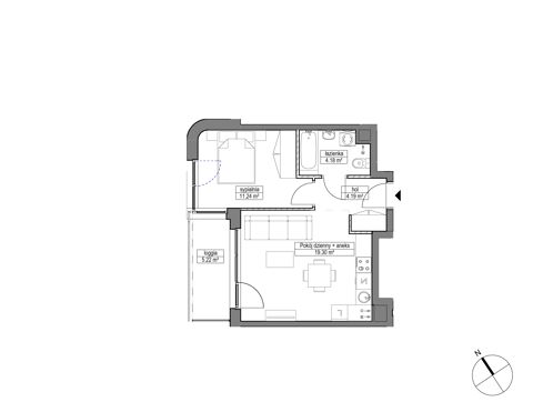 Plan 2 pok. 39m²