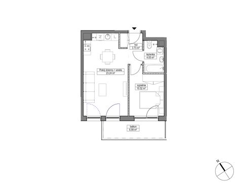Plan 2 pok. 42m²